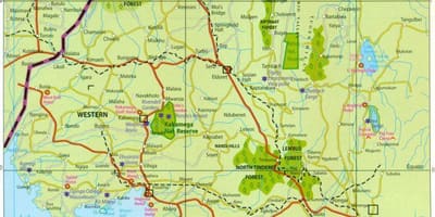 Западна провинција Кеније на мапи