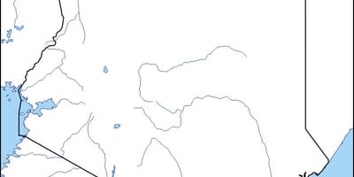 Карта празна мапа Кенији